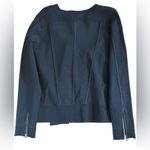 Milly  Black Zippered Blazer Photo 2