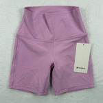 Lululemon Align High Rise 6 Inch Short Lilac Size 4 NWT Photo 0