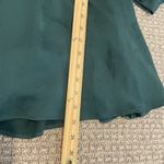 EXPRESS  Dress Womens Small Emerald Green Vneck Long Sleeve Knee Holiday Casual Photo 5