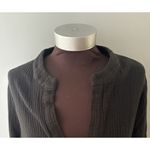 Kona Sol Shirt Dress Black Gauze Womens L Swimsuit Pool Vacation Beach Cover Up Photo 1