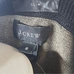J.Crew  Size Small Sweater Black Over Tan Underlay 100% Cotton Photo 9