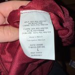 Lush Clothing Lush Burgundy‎ slinky Long Sleeve Top Ruched Mock Neck Womens large holiday Xmas Photo 4