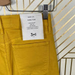3x1 W4 Shelter Jeans Pants Wide-Leg Crop Vintage Overdyed Denim Yellow Size 23 Photo 8