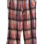Victoria's Secret  Women's M Pink Plaid Pajama Pants Elastic Waist with Pockets Photo 0