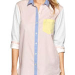 Gap NWT ‎ Colorblock boyfriend shirt Size S Photo 0