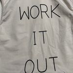 Solo Sport Cream Work It Out Sleeveless Hoodie Tank Top Size S Photo 2