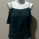 Patrons of Peace  green cold shoulder nwt blouse Photo 0