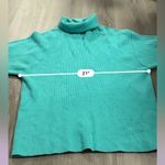 Free People  Oasis‎ Blue Softly Structured Knit Tunic Turtleneck Sweater Size XS Photo 8