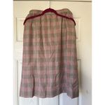 Pendleton VTG  Skirt Vintage Sz 12 Wool Plaid Pencil Beige Pink Lined Zip Side Photo 1