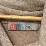 Free People  Beach Long Sleeve Top Size Small Beige Cowl Neck Medium Boho Photo 4