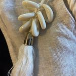 Sigrid Olsen Oversized Blue & White Maxi Dress Linen Blend Short Sleeve Size L Photo 8