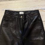 Wilfred Aritzia Straight Leg Leather Pants Photo 1