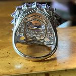 Natural Rose de France Amethyst Sterling Silver Cocktail Ring Size 9 Photo 4