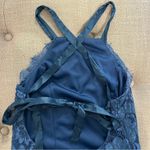 Lulus Lulu’s Wishful Wanderings Blue Lace Bodycon Midi Dress Photo 6