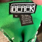 Vintage Berek2 Christmas Santa‎ Zip Cardigan Sweater Green Size M Photo 5