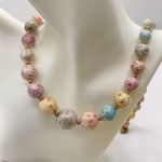 Phoenix Vintage Jewelry GRADUATED AGATE GEMSTONE Bead Necklace B Photo 0