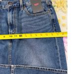Levi's Premium Women's Long Denim Maxi Skirt Front Slit Blue Wash Size 29 NWT Photo 3