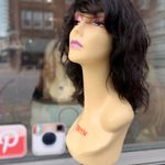 100% human hair Natural Dark Brown Wig Photo 7