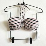 Shade & Shore Pink Textured Striped Bandeau Halter Bikini Top Women’s 34C NWT Photo 3