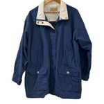 st. john's bay Parka Jacket Womens Size XL Full Zip Parka Blue Winter Warm Photo 0