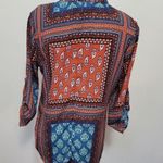 Wishful park orange paisley blouse size medium Photo 4