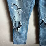 American Eagle AEO Tomgirl Heavily Distressed Denim Jeans Photo 4