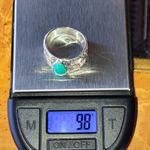 Natural Nevada Turquoise Sterling Silver Ring Size 9 Blue Photo 8