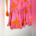 Z&L Europe Women's M Cover Up Mini Dress Flutter Sleeve Multicolor Pink Size M Photo 6