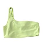 Good American Scuba Hot Shoulder Bikini Top Sz 2 Medium Swim Key Lime Green Photo 1
