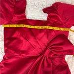 Milly  Red Midi Dress with Bow Accent original price $550 Photo 10