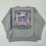 Obsessive Love Trust The Universe Enjoy Nature Gray Pullover Crewneck Sweatshirt Photo 6
