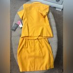 Vintage Skirt Suit‎ Yellow Size 10P Photo 4