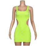 Lovers + Friends  In My Moment Mini Dress, Neon Green, Small Photo 4