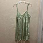 Morgan Taylor Mint Green Satin Slip Dress Pastel Photo 5