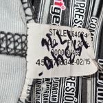 Under Armour ‎ HeatGear Compression Leggings Black White Stripe Pattern M Photo 4