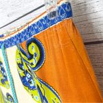 Flying Tomato Boho Wide-Leg Festival Pants Size Small Orange & Blue Multicolor Photo 8