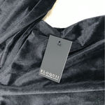 Eloquii Black Velvet Bodysuit Square Neck Short Puff Sleeve Size 26 28 New Photo 7