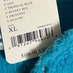 Free People  summer daydream button down shirt sz xl in aqua blue plus size gauze Photo 6