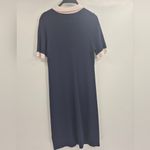 J.Crew  Navy and Cream Short Sleeve Bussiness office Sweather Dress Size Large Photo 3