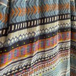 Presley Skye Cap Sleeve Print 100% Silk Crêpe de Chine Maxi Dress Sz M Blue Size M Photo 6