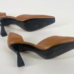 Mango Brown Square Toe Heels Photo 3