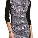 EXPRESS ✨ Zebra Ruched Sweater Short Casual Dress✨ Photo 0