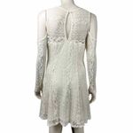 Hollister Ivory Lace Cold Shoulder Dress Photo 4