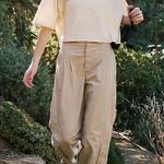 Free People Movement Mesmerize me cargo utility pants in taupe size Large Tan Photo 2