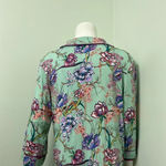 Soft Surroundings  Green Floral PJ Shirt Photo 4