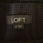 Loft  Black Check Ankle Legging Pants Size S Photo 3