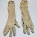 Vintage Tan Long Gloves Tan Photo 0