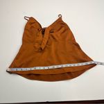 Abercrombie & Fitch Abercrombie & Fitch Satin Tie-Front Camisole Brown Womens Size Large Y2K *FLAWS Photo 9