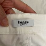 Kensie sz 10/30 off white denim crop pants rawâhem with slits at side hemâEUC Photo 9