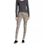 Free People  Women's Green Long and Lean Edgy Camo Skinny Denim Jeans - 27‎ Photo 1